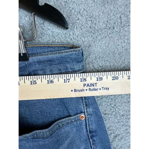 Levis 505 Jeans Men 36x32 Blue Straight Leg Regular Fit Denim Stretch New